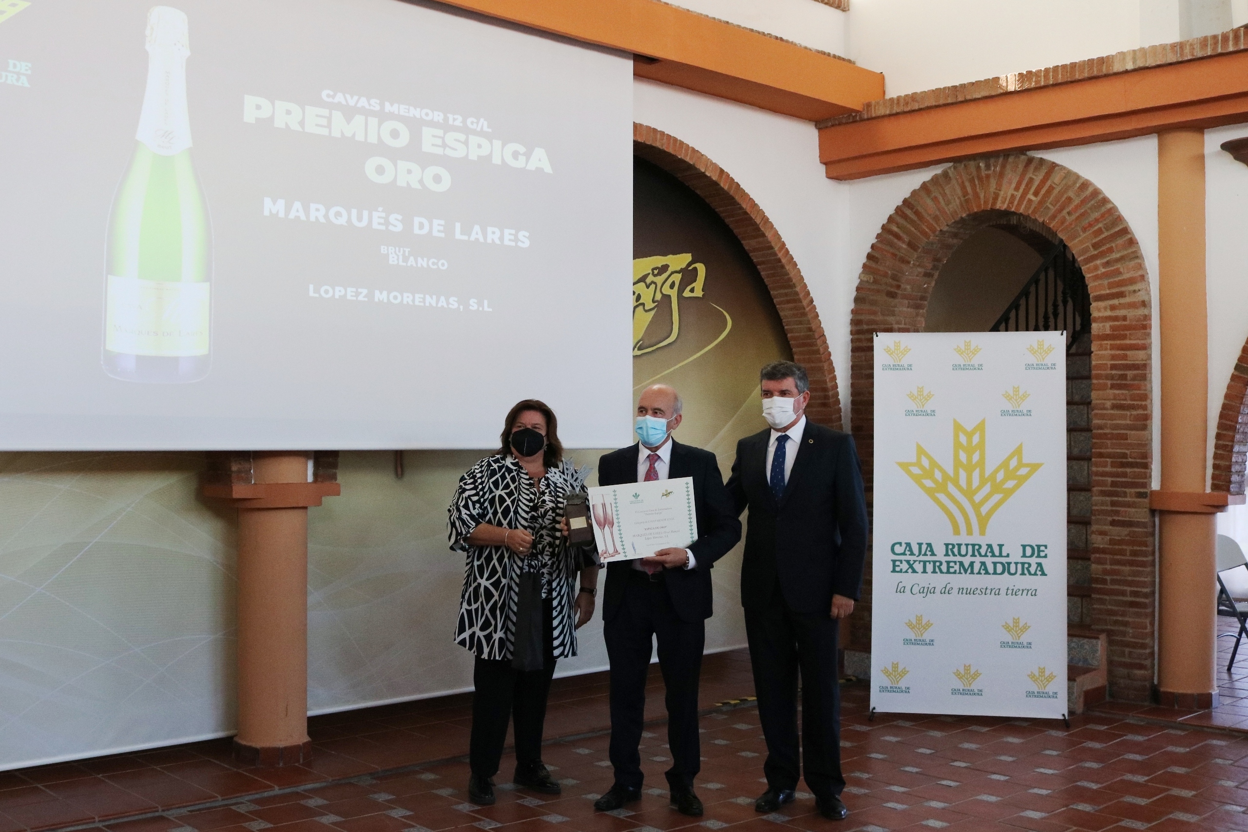 Premio Espiga Oro Cava Menor de 12 gr/l a Marqués de Lares, de Bodegas López Morenas